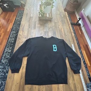 Pre-owned Black Scale Crewneck in Aqua / Black. Men’s large.